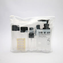 Load image into Gallery viewer, 7pc/Set Mini Travel Makeup Cosmetic Face Cream Pot Bottles Transparent Plastic Travel Accessories Empty Make Up Container Bottle