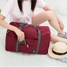 Load image into Gallery viewer, Lightweight Foldable Duffle Bag Tote Carry on Luggage Travel Gym Sports Clothes Organizer 19 Inch Unisex Waterproof Storage Bags