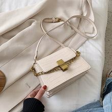 Load image into Gallery viewer, Crocodile Pattern Purple Pu Leather Crossbody Bags For Women 2020 Summer Chain Small Shoulder Handbags Female Quality Totes