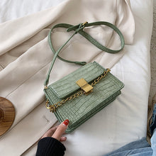 Load image into Gallery viewer, Crocodile Pattern Purple Pu Leather Crossbody Bags For Women 2020 Summer Chain Small Shoulder Handbags Female Quality Totes