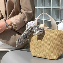 Load image into Gallery viewer, Vento Marea Women Straw Bag For Beach 2020 Bohemian Style Small Totes Knitting Summer Purses And Handbags Vacational Bucket Bags