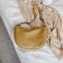 Load image into Gallery viewer, Solid Color Simple Small Armpit Bag PU Leather Shoulder Bags for Women 2020 Summer Travel Crossbody Handbags Cross Body Bag