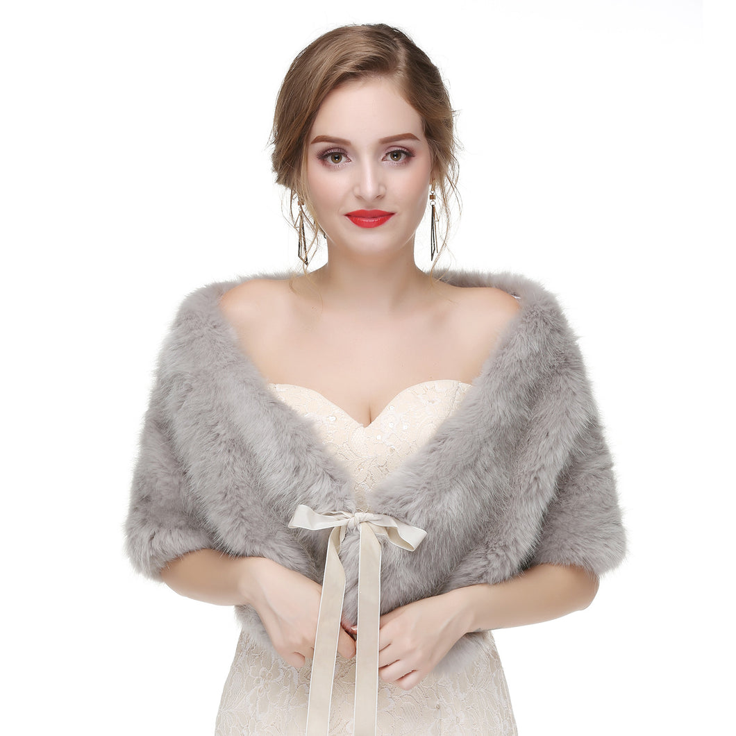 Formal Dress Married Outerwear Bridal Cape Autumn Winter Jacket Fur Shawl Wedding Wrap Wedding Apparel & Accessories