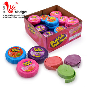 Factory wholesale 56g Big Size Fruit Crazy Roll Chewing Bubble Gum