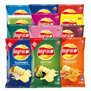 Lay's Popular Food Snacks Classic Cooked Crispy Potato Chips In Bulk 40g