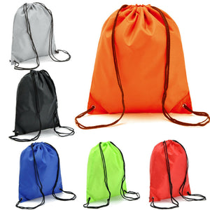 2020 HOT Man Women Large Capacity String Drawstring Back Pack Cinch Sack Gym Tote Bag School Sport Bag New Style Minimalist