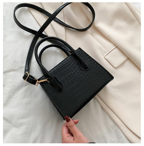 Small Crocodile Pattern Solid Color PU Leather Crossbody Bags For Women 2020 Summer Lady Shoulder Handbags Female Simple Totes