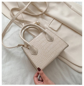 Small Crocodile Pattern Solid Color PU Leather Crossbody Bags For Women 2020 Summer Lady Shoulder Handbags Female Simple Totes