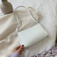 Load image into Gallery viewer, Patent leather Small Armpit Bag For Women 2020 Luxury Simple Chain Design Shoulder Handbags Female Travel Hand Bag
